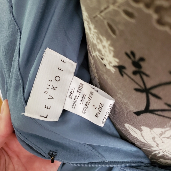 Slate Chiffon Sleeveless A-line Dress - Picture 5 of 5